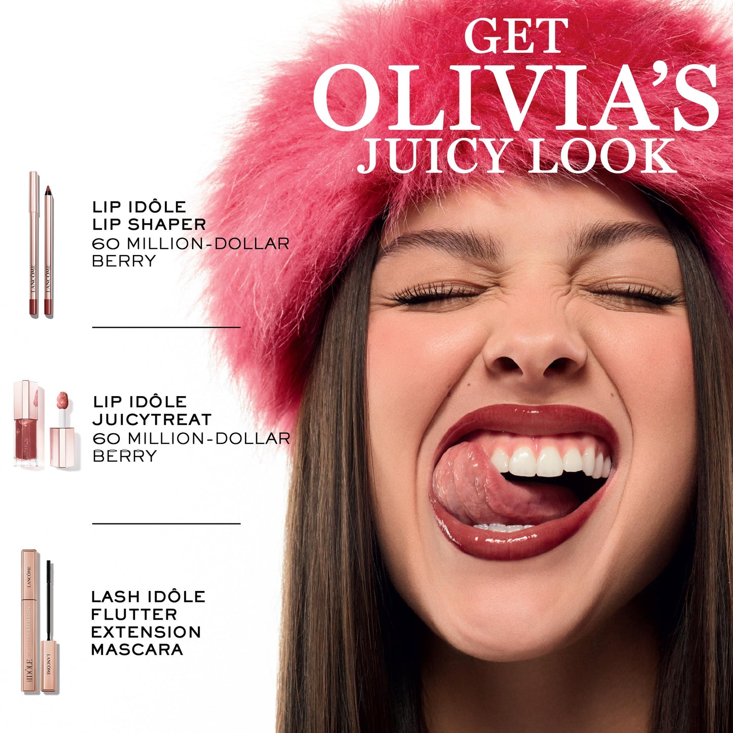Lancôme Lip Idôle JuicyTreat Oil-in-Gloss -24HR Hydrating Gloss with Squalane for Instant Shine - 90 Berry Bisou