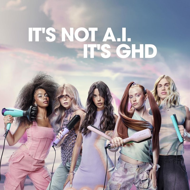 GHD Chronos Styler - 1” Smart Flat Iron Hair Straightener | HD Motion Technology, Faster Styling, Transcendent Pink