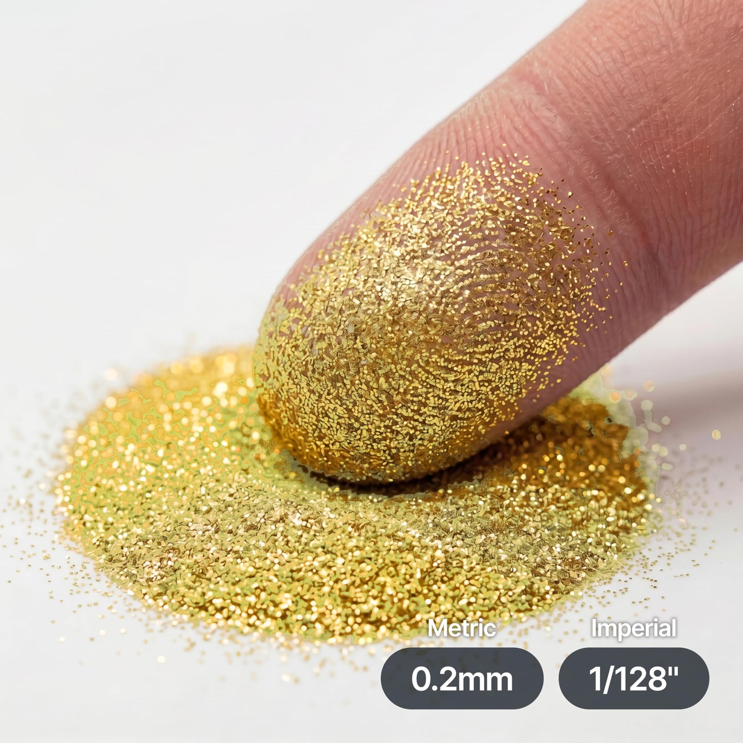 Hemway Premium Ultra Sparkle Glitter Multi Purpose Metallic Flake for Nail Art, Cosmetic Graded, Makeup, Festival, Party, Hair, Body and Eyes 100g / 3.5oz - Sand Gold