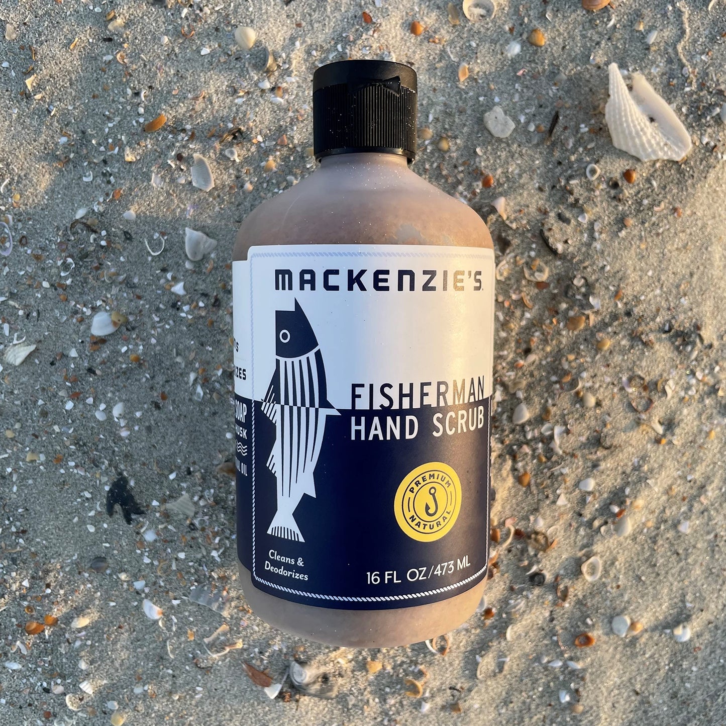 MacKenzie's Fisherman Hand Scrub – Hand Cleaner – Hand Deodorizer – 16 oz