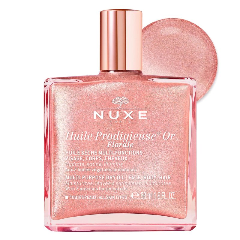 Nuxe Huile Prodigieuse Floral - Multi-Purpose Dry Oil for Face & Body | Luxurious Radiant Glow & Hydration