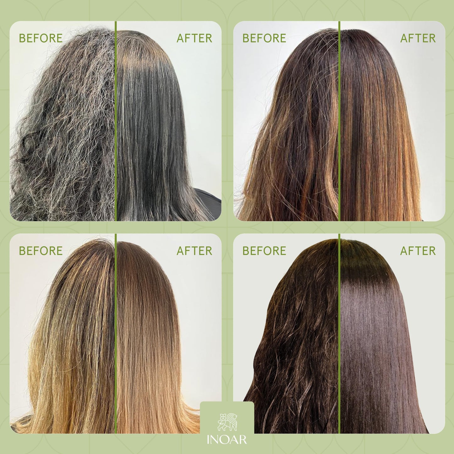 Inoar Cicatrifios Shampoo & Conditioner Renewal Haircare Duo with RejuComplex3 & Argan Oil, 2 x 16.9 Fl Oz Each
