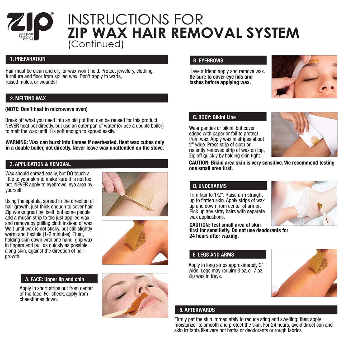 Zip Wax Hair Removal Kit 7oz