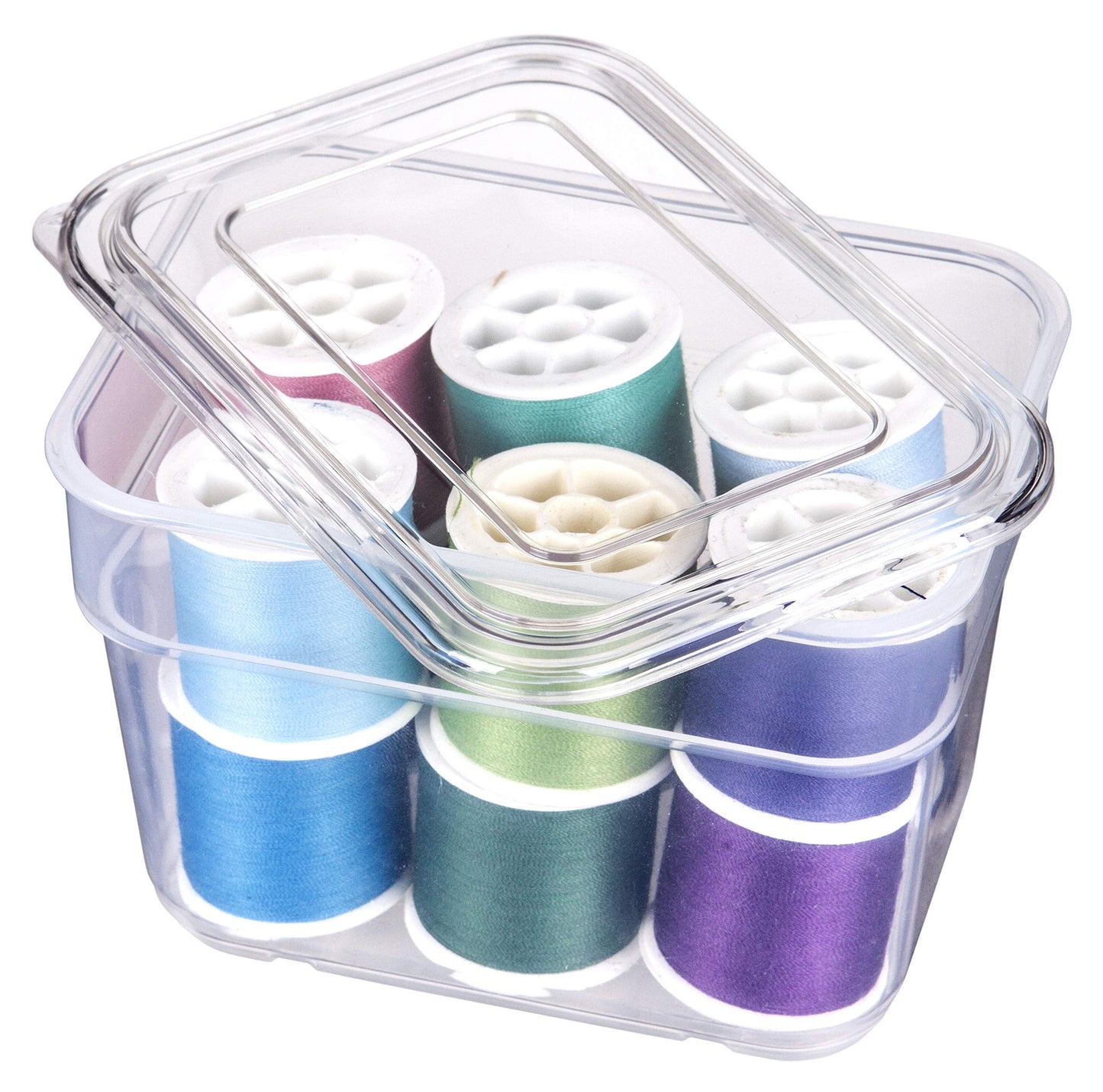 ArtBin 6969AG Bins with Lids 3-Pack, [3] Small Art & Craft Organizer Boxes, Clear