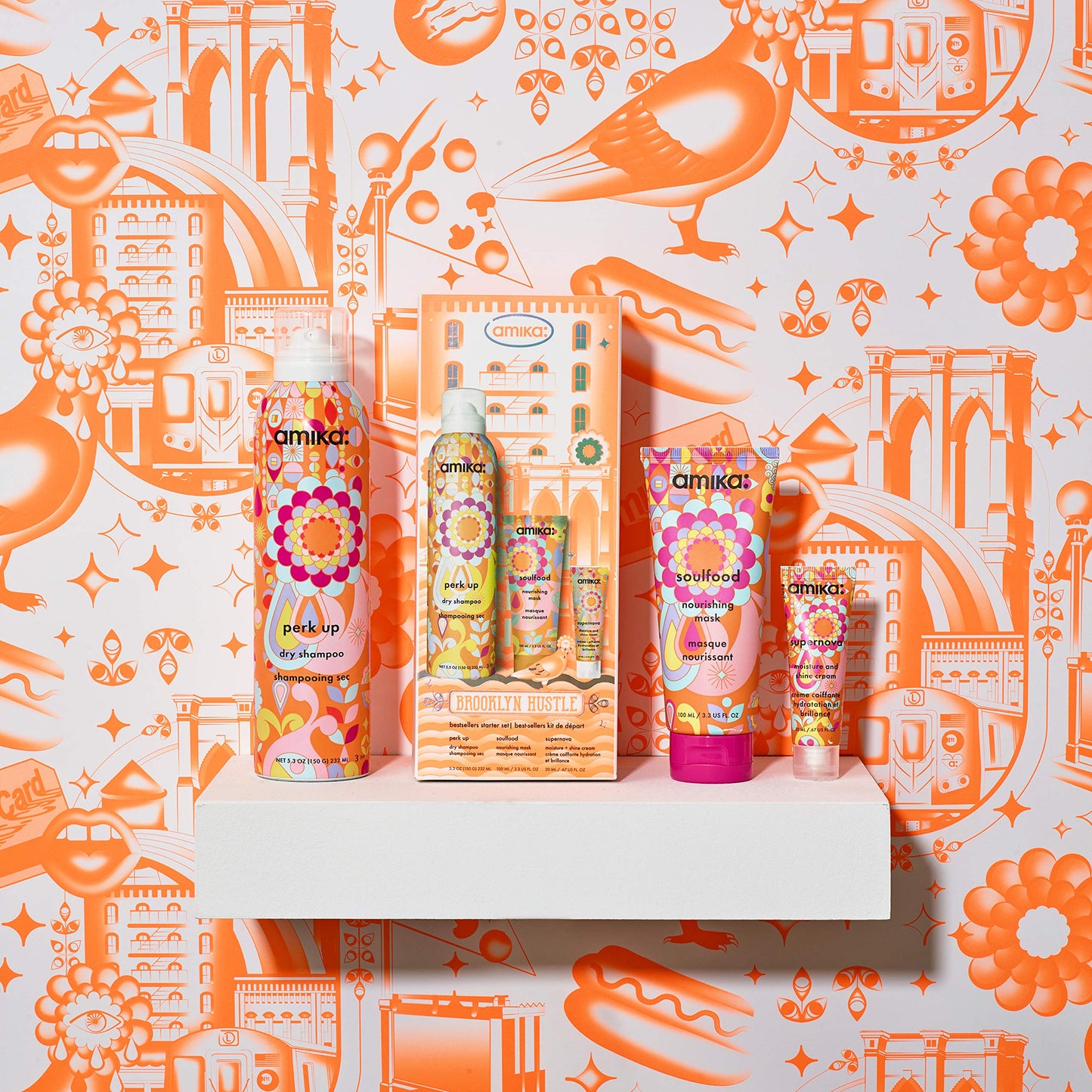 amika Brooklyn Hustle Haircare Bestsellers Starter Set