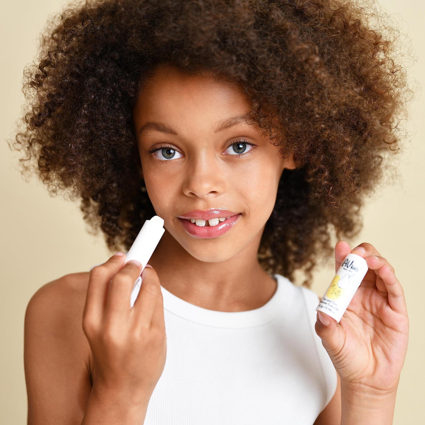 LAV KIDS Hydrating Face Care Bundle, Face Cream, Foaming Cleanser, Lip Butter, with Headband