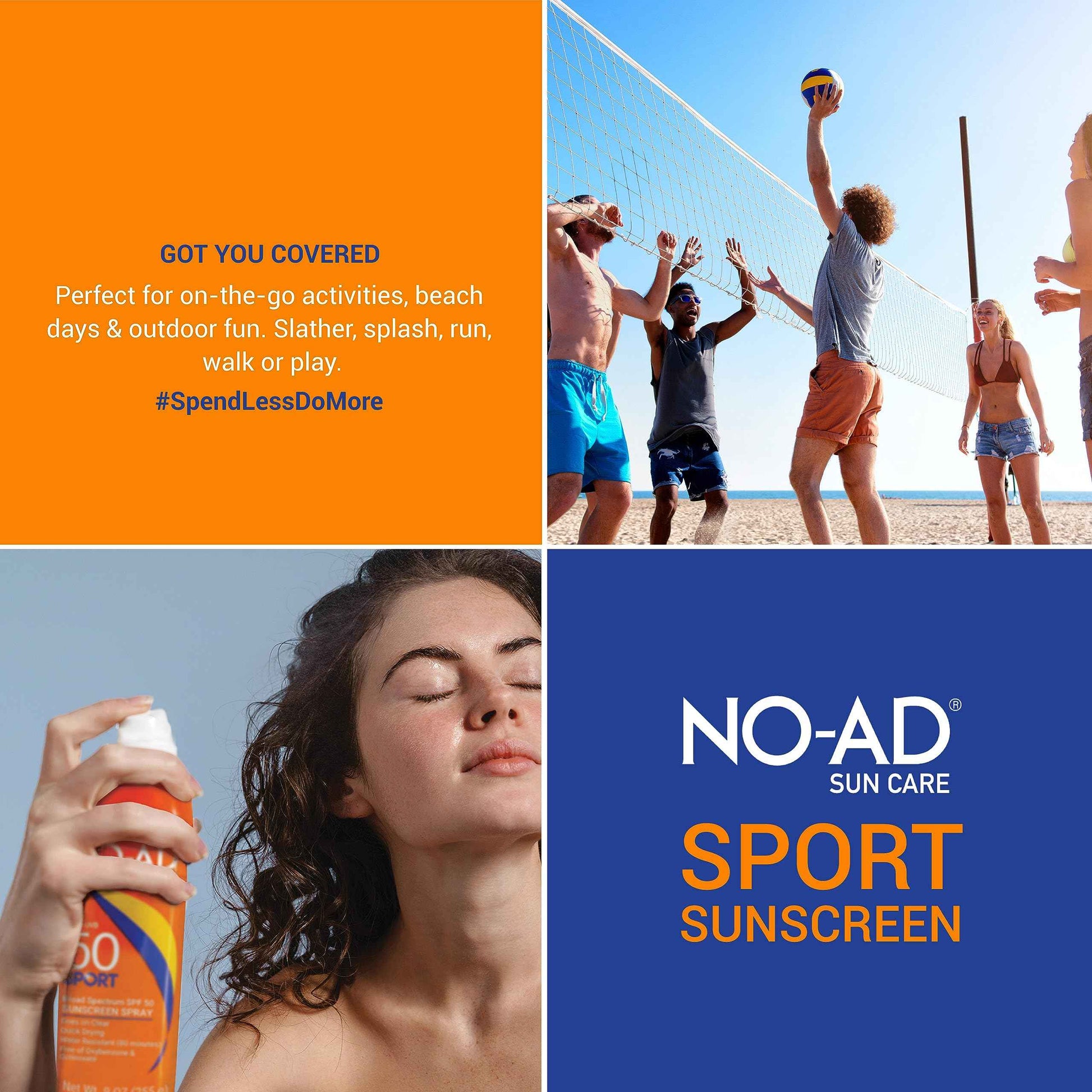 NO-AD Sport Sunscreen Lotion, SPF 50 16 oz