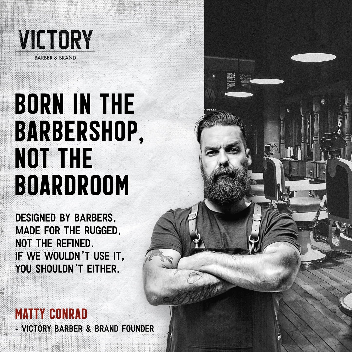 Victory Barber & Brand Grit Texture Powder For Men Barbershop Hair Powder Made in the USA | Composite Clay Styling Powder | styling powder for men 0.35 oz