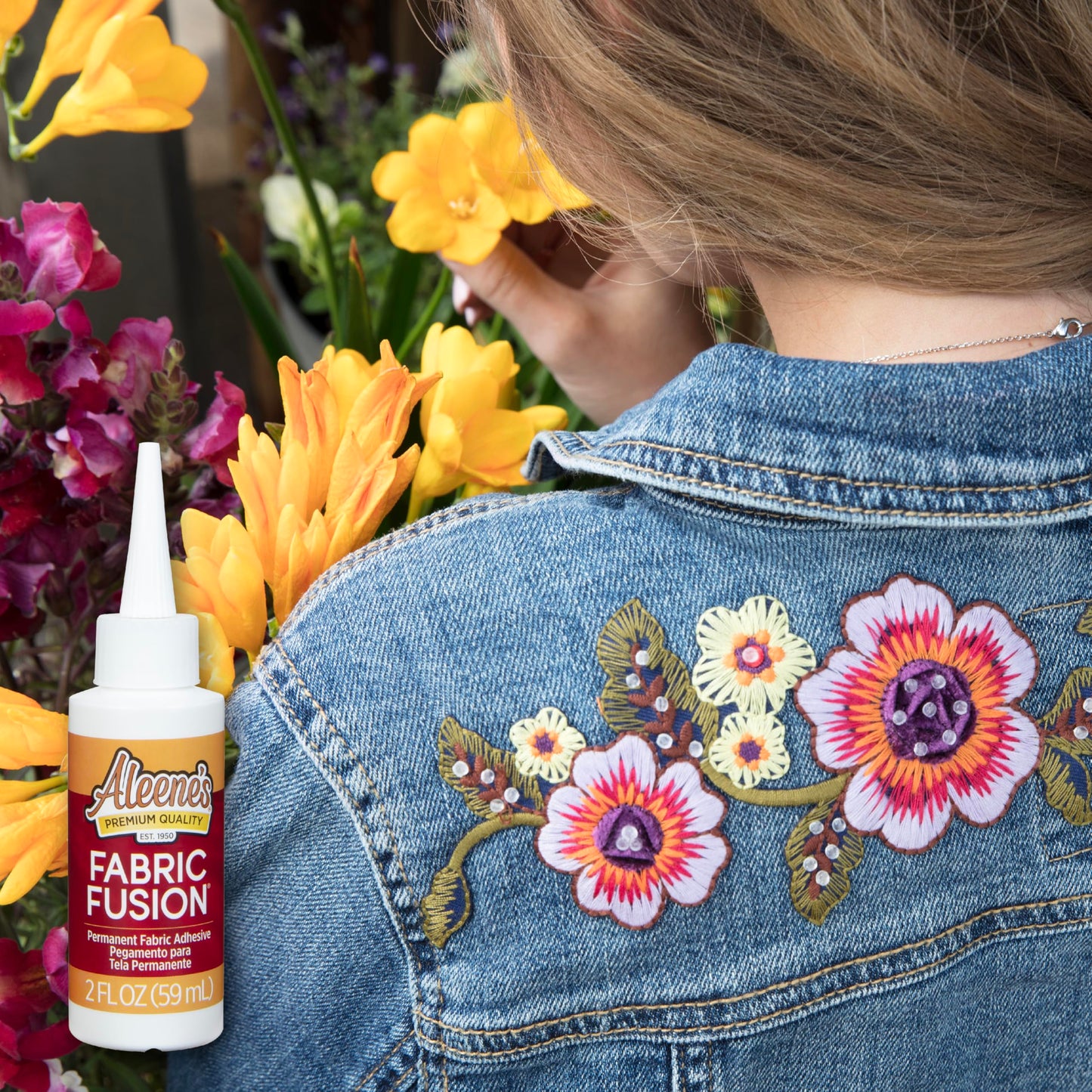 Aleene's Fabric Fusion Permanent Fabric Adhesive, 2-Ounce