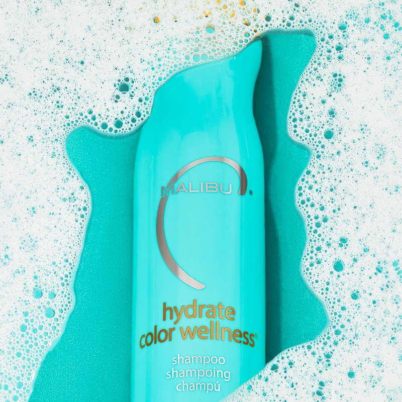 Malibu C Hydrate Color Wellness Shampoo - Shampoo for Color Treated Hair and Fights Fade - Sulfate Free + Gentle Cleansing Hair Care (9 oz)
