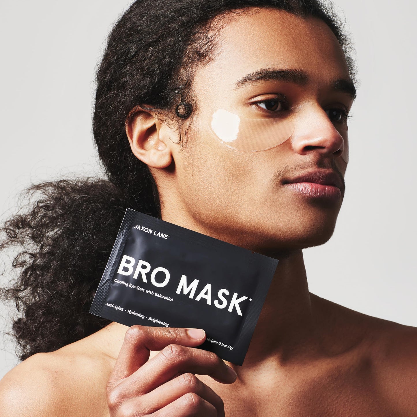 JAXON LANE BRO MASK Under Eye Patches for Men - Cooling Eye Patches for Dark Circles and Puffiness with Caffeine, Niacinamide, Hyaluronic Acid (6 x 1 Pairs)