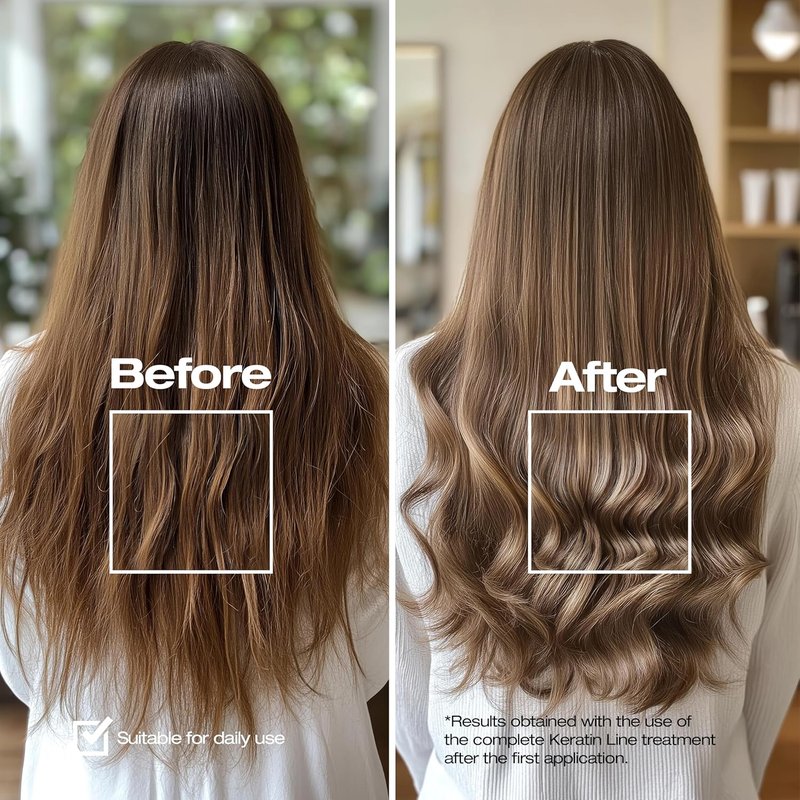Professional Keratin Hairdressing Shampoo - Repairs Dull Hair Fast | Strengthening Treatment 1000 ml