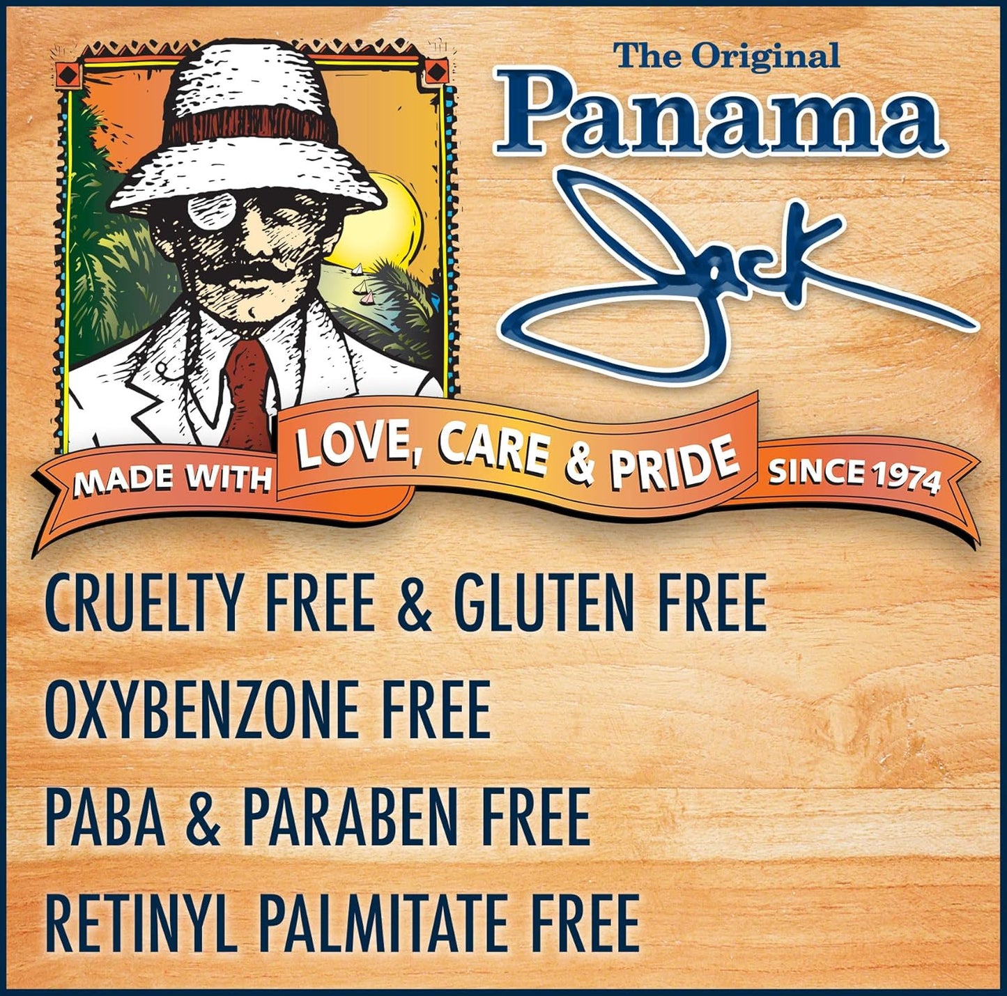 Panama Jack Sunscreen Lip Balm - SPF 45 Broad Spectrum UVA-UVB Protection | Soothes Dry, Chapped Lips, Tropical, 2-Pack