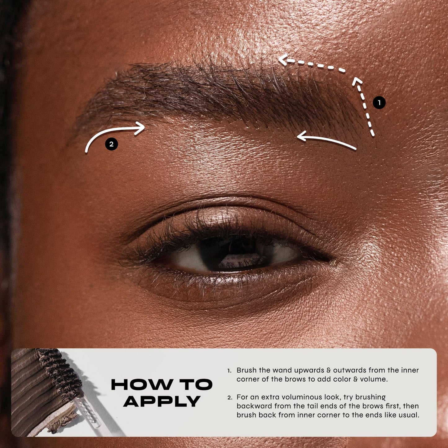 Milani Brow Tint- Stay Put Tinted Brow Mousse, Nourishing, High-Pigment infused with Shea Butter, Jojoba Seed Oil & Panthenol Vitamin B5 - Soft Brown