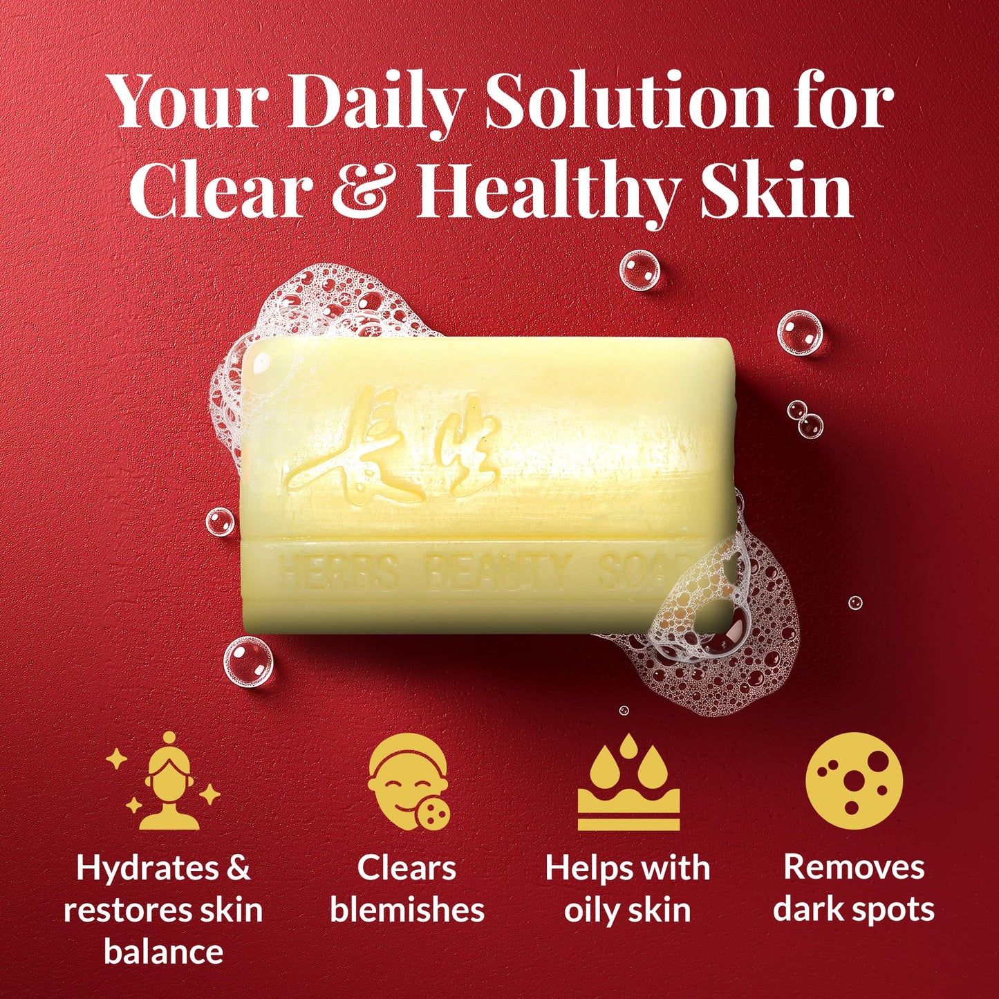 FACEDOCTOR Complexion Bar Soap | Acne & Rosacea Treatment with Sea Buckthorn Oil | Award Winning Face, Body & Back Pimple Wash | Gentle Skin Care Cleanser for Sensitive, Oily & Dry Skin | Men & Women