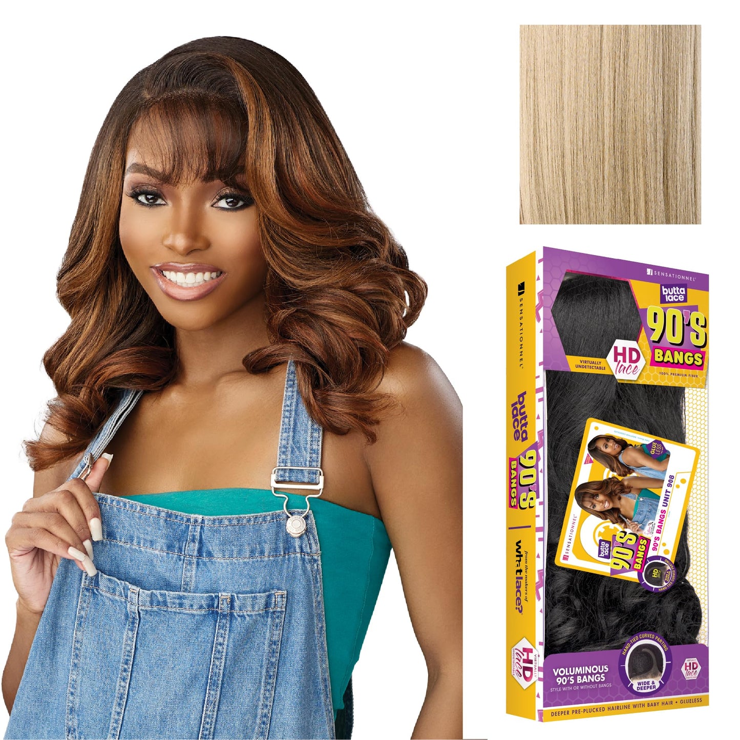 Sensationnel Butta Lace 90s Bangs Wig - Unit 908