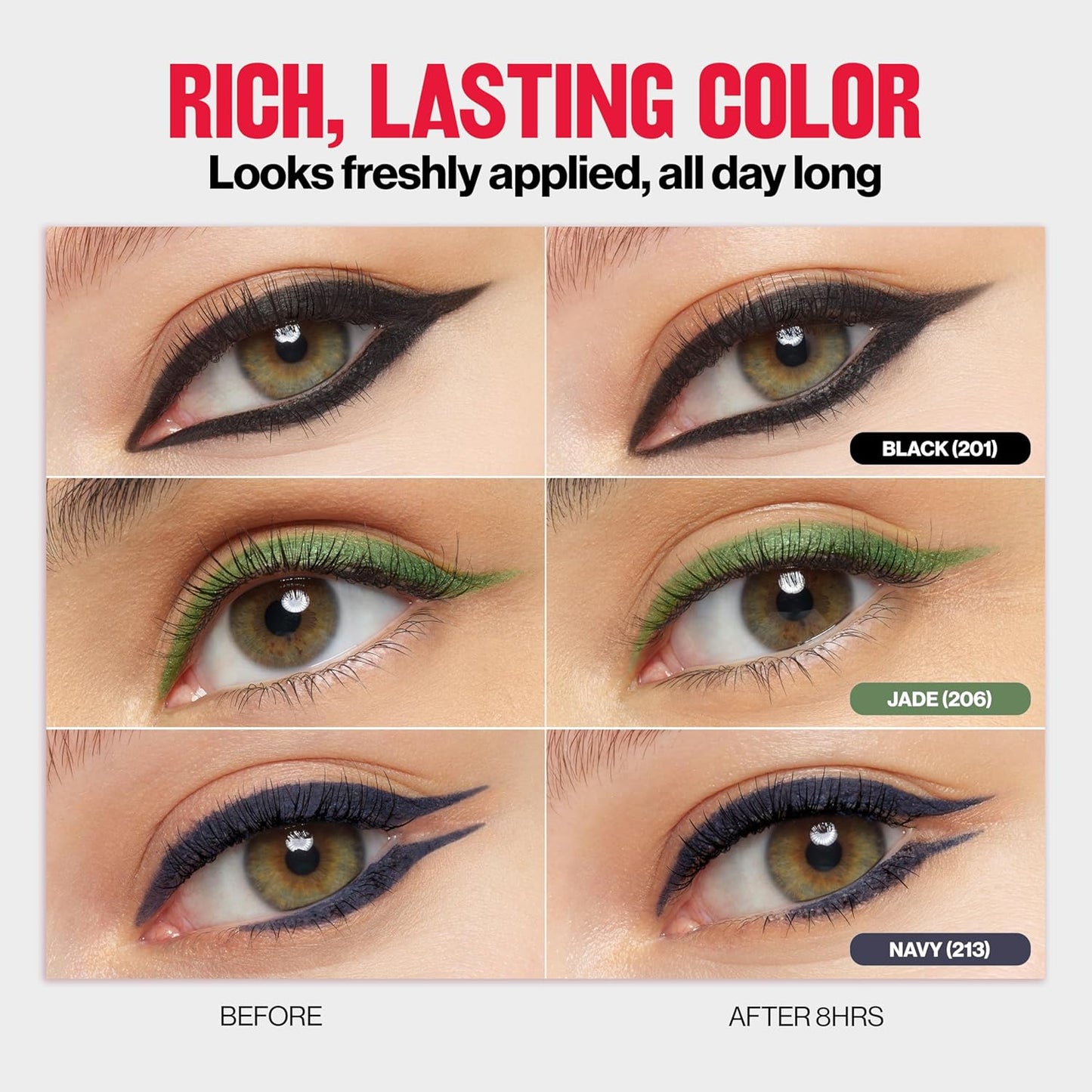 Revlon ColorStay Waterproof Eyeliner Pencil - Smudge-Proof, Long-Lasting Matte Finish | 201 Black, 2-Pack