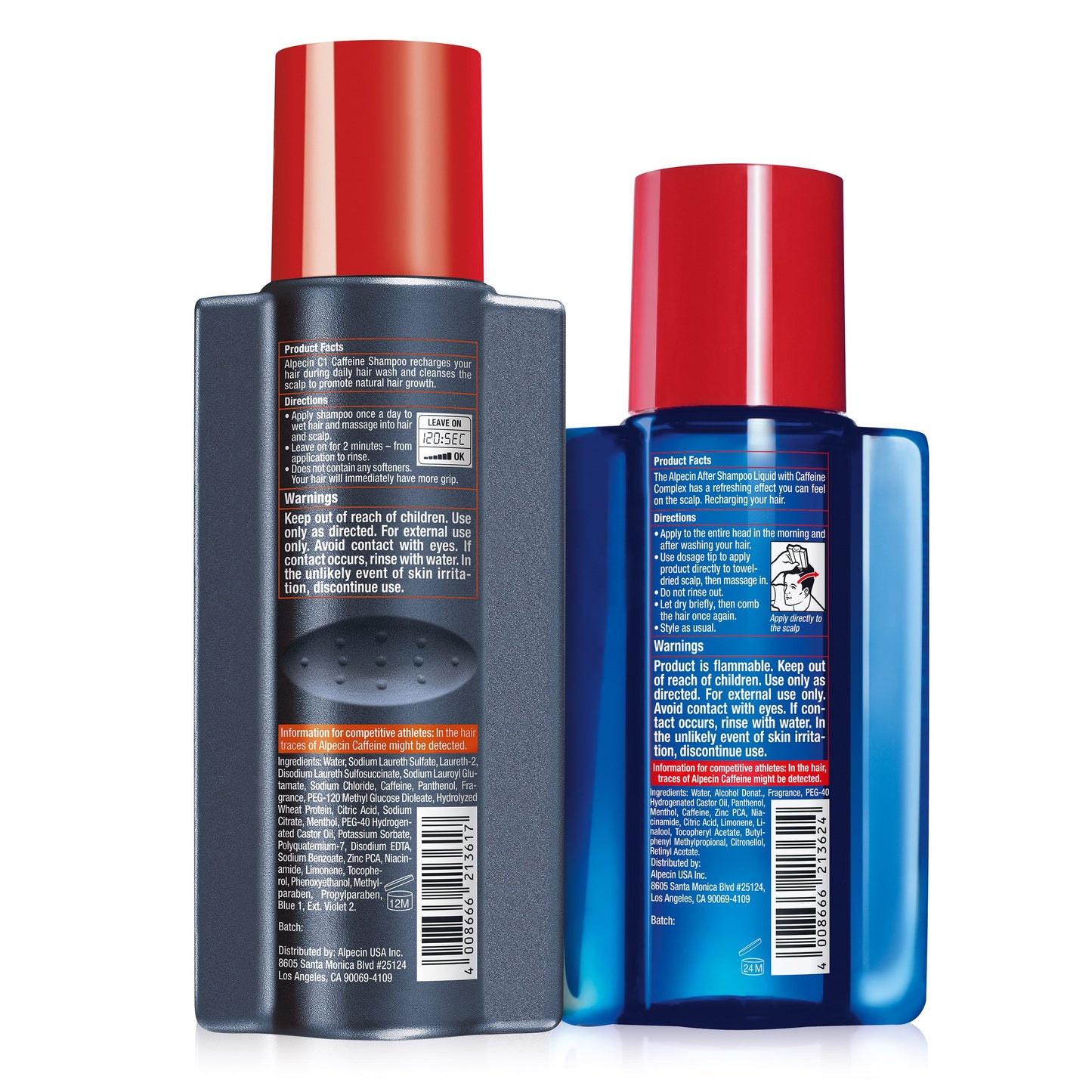 Alpecin C1 Caffeine Shampoo 8.45 fl oz + Alpecin After Shampoo Liquid 6.76 fl oz I Hair Performance Enhancer Promotes Natural Hair Growth and Thickness I Energizes Scalp