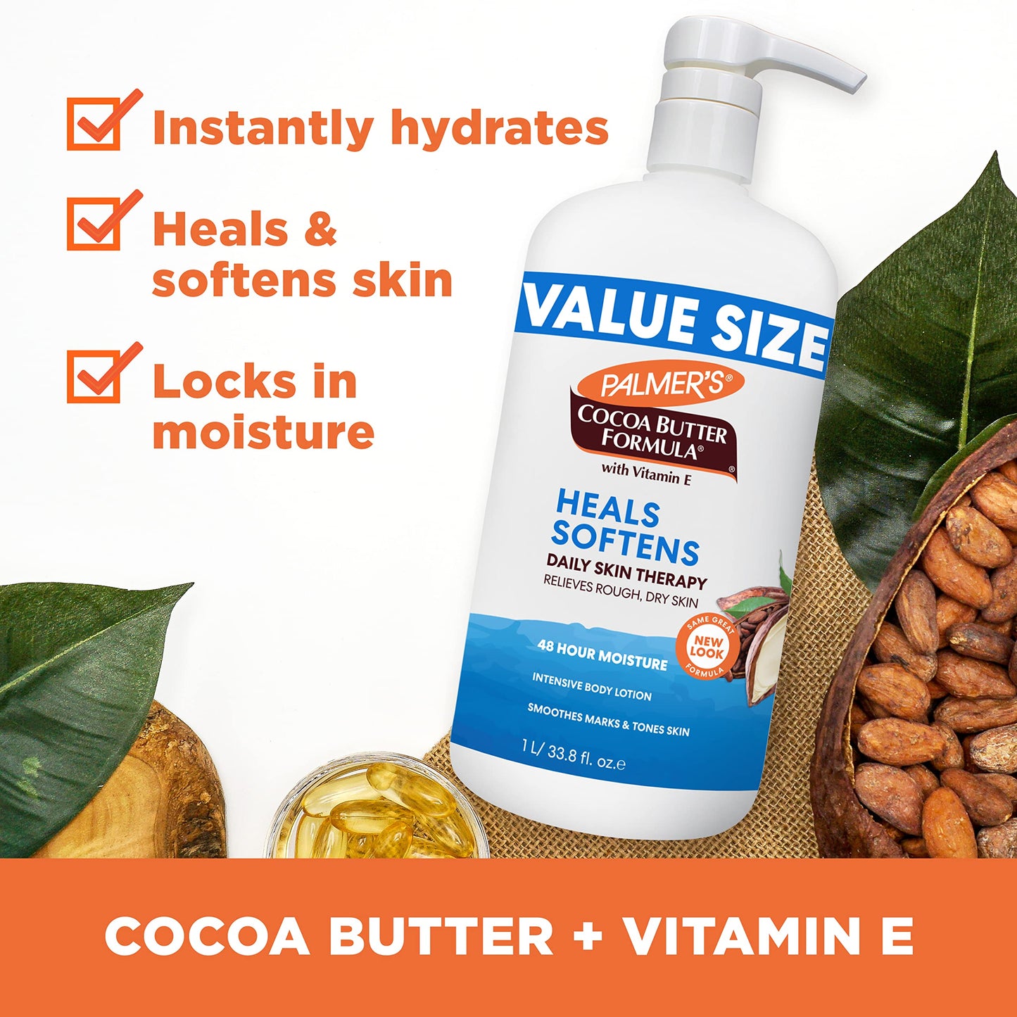 Palmer's Cocoa Butter Body Lotion Formula (33.8 Fl Oz - Pack of 2)