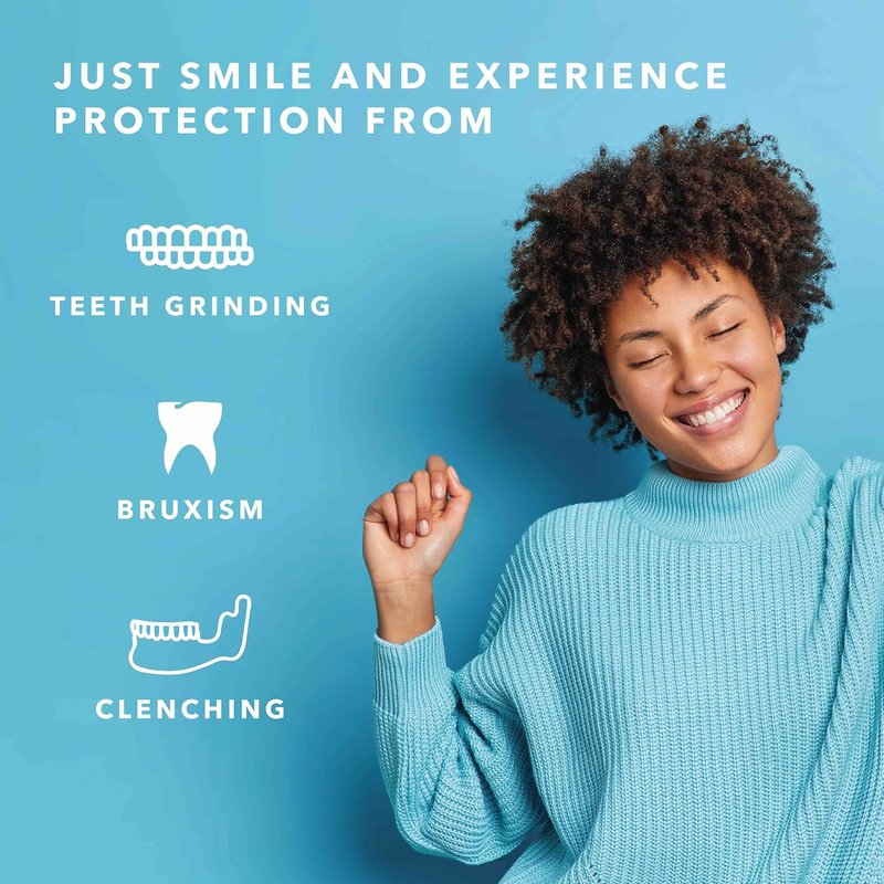 Moldable Night Guard for Teeth Grinding | Dental Mouth Guard for Sleeping - Aqua 2 Pack