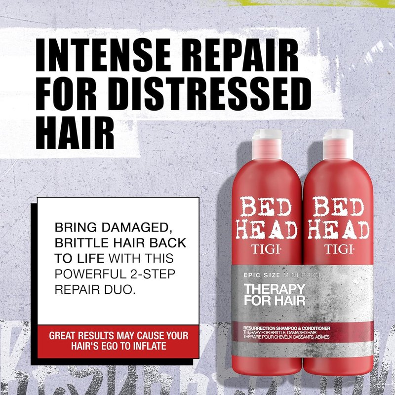 TIGI Bed Head Urban Antidotes Resurrection Conditioner - Intensive Moisture Repair for Severely Damaged Hair | 25.36 fl oz