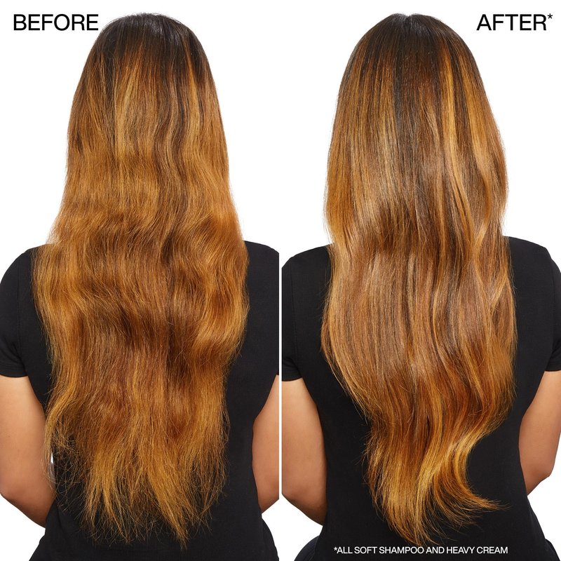 Redken All Soft Shampoo - Moisturizes & Hydrates Dry,Brittle Hair,Gently Cleanses and Softens,With Argan Oil,Safe For Color-Treated Hair,33.8 Fl Oz,(Pack of 2)