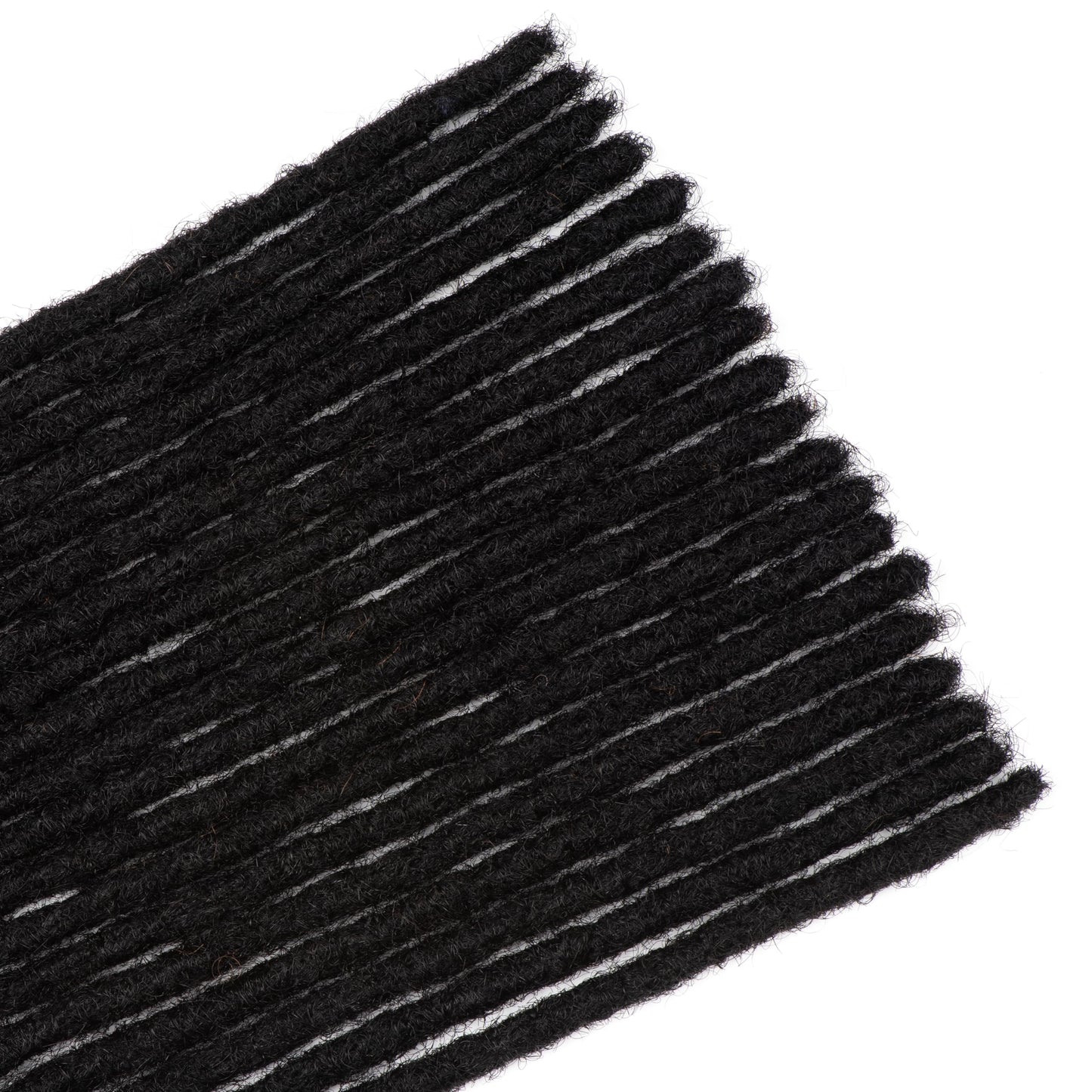 LinkMai 0.2-0.8cm Locs 8-18 I nch 20 Strands 100% Real Human Hair Dreadlock Extensions for Man/Women Permanent Loc Extensions Bundles Can Be Dyed Bleached Curled & Twisted (0.4CM, 1B, 18 INCH)