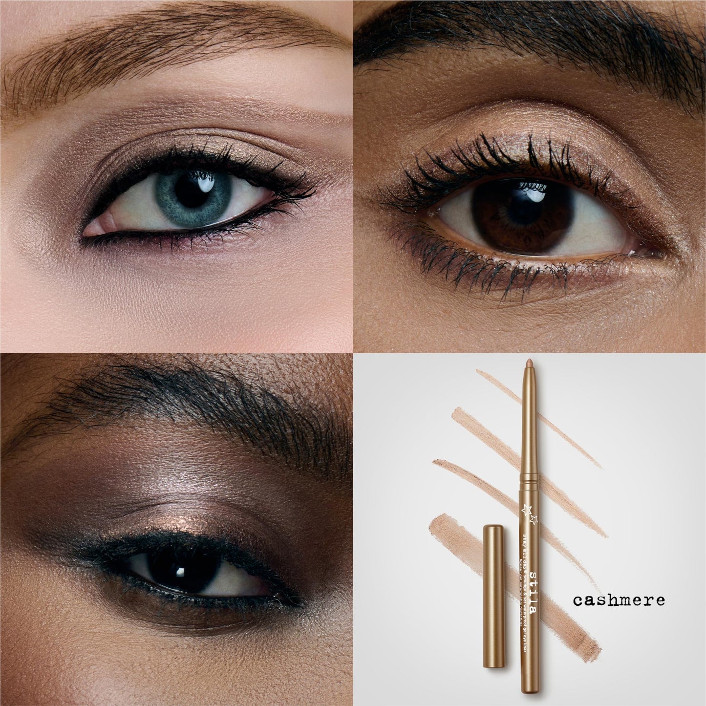 stila Stay All Day® Smudge & Set Waterproof Gel Liner | Long-Wear Gel Eyeliner Pencil for Tightlining, Waterline & Smoky Eye Looks | 12-Hour Wear, No Budge & Fade-Proof