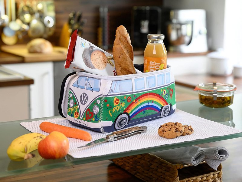 Volkswagen Neoprene Makeup Bag - Universal Toiletry Travel Case | T1 Bus Design