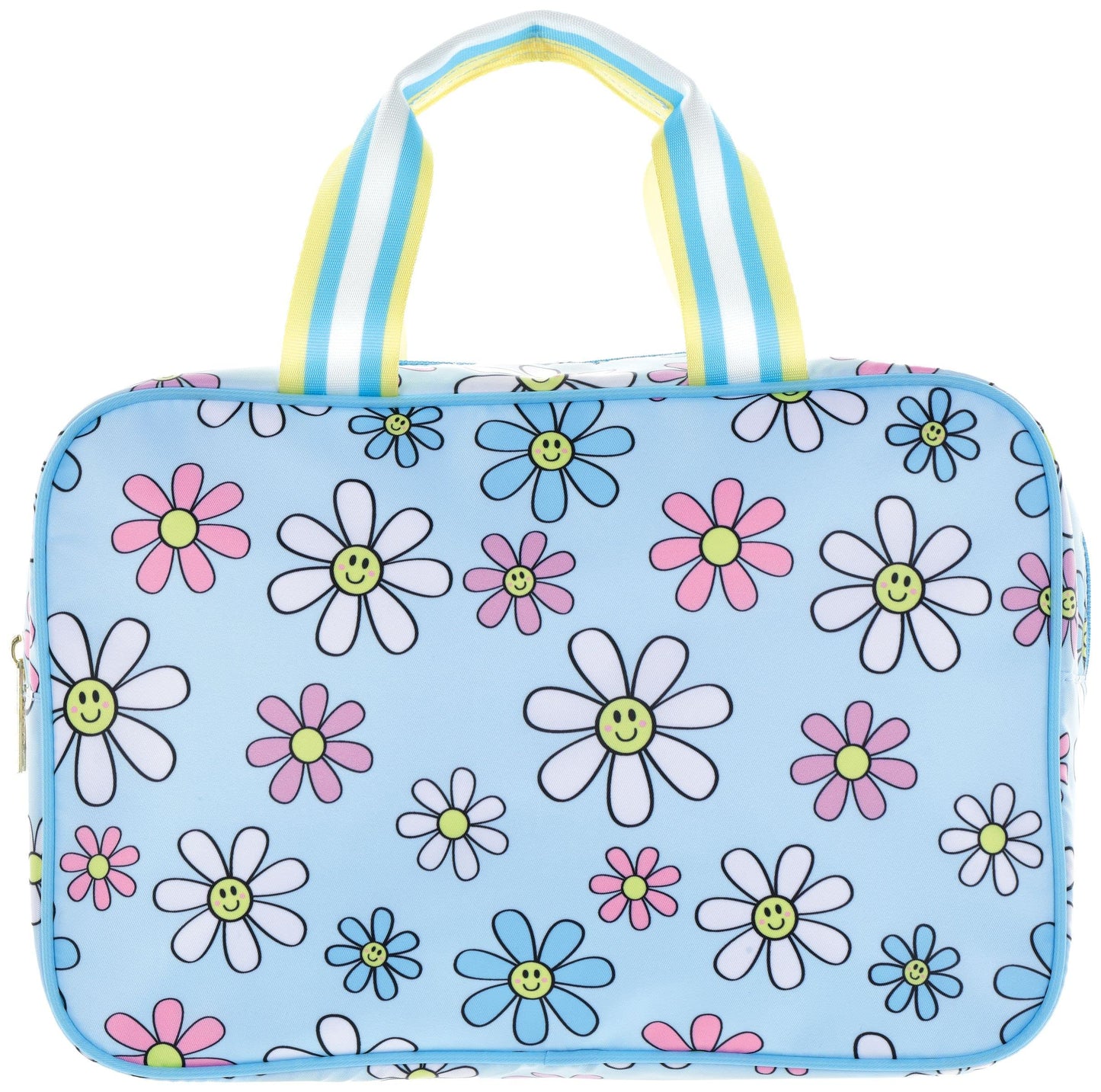 iscream 12.25" x 8.25" Nylon Double Handle Zippered Cosmetic Bag - Daisy Daydreams