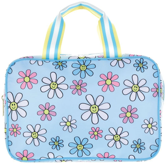 iscream 12.25" x 8.25" Nylon Double Handle Zippered Cosmetic Bag - Daisy Daydreams