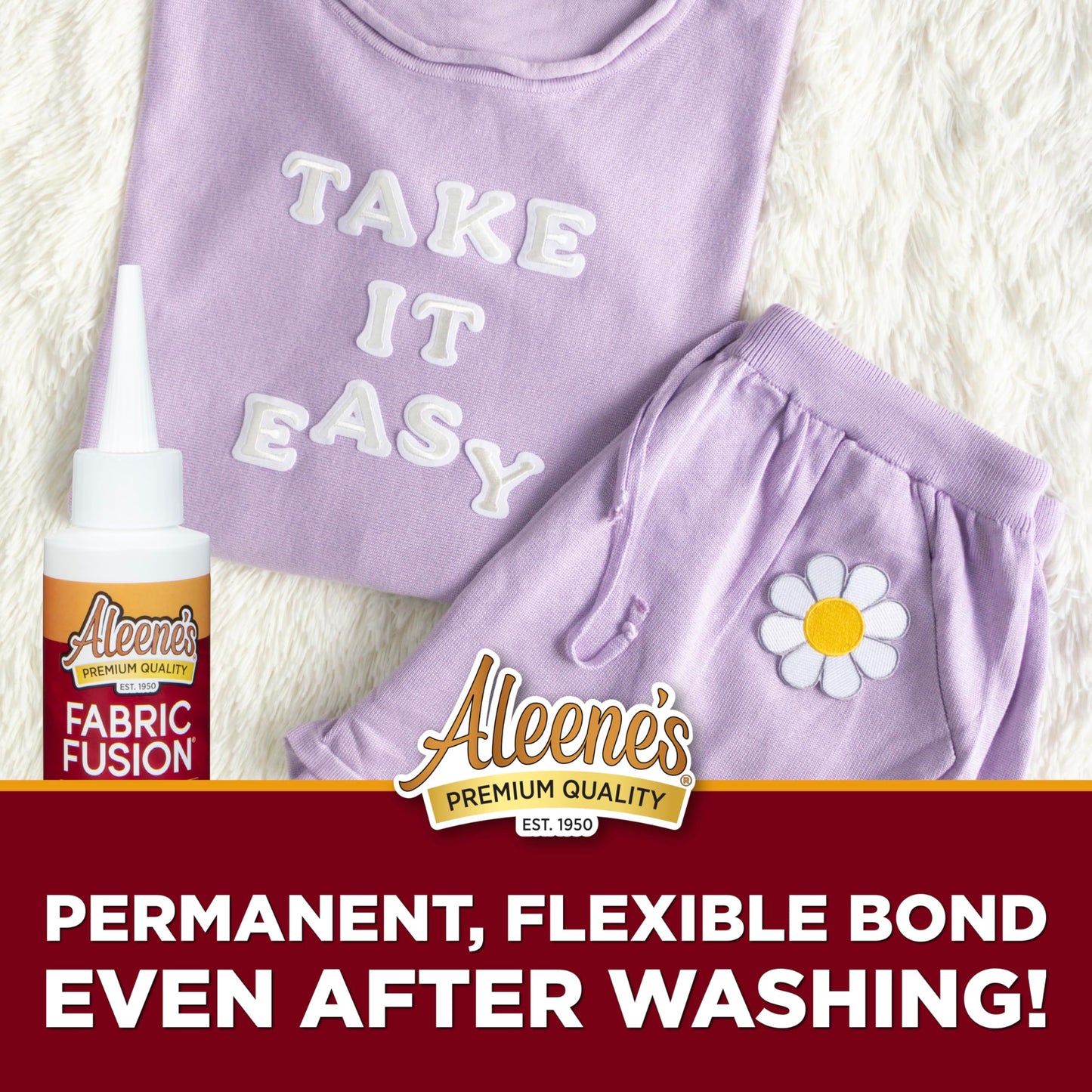 Aleene's Fabric Fusion Permanent Fabric Adhesive, 2-Ounce