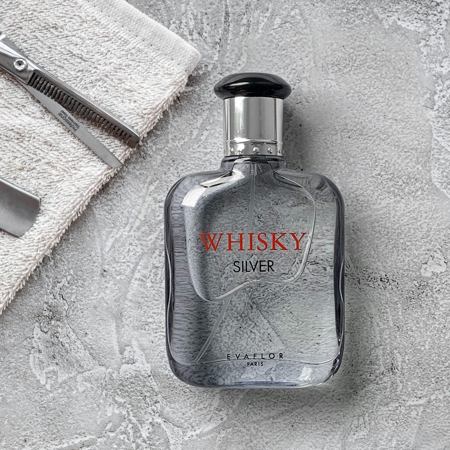 WHISKY SILVER Eau de Toilette for Men – Magnetic and Unique Scent with Verbena, Violet and Marine Notes – For the Unforgettable Man – Made in France by EVAFLORPARIS – 3.4 Fl Oz