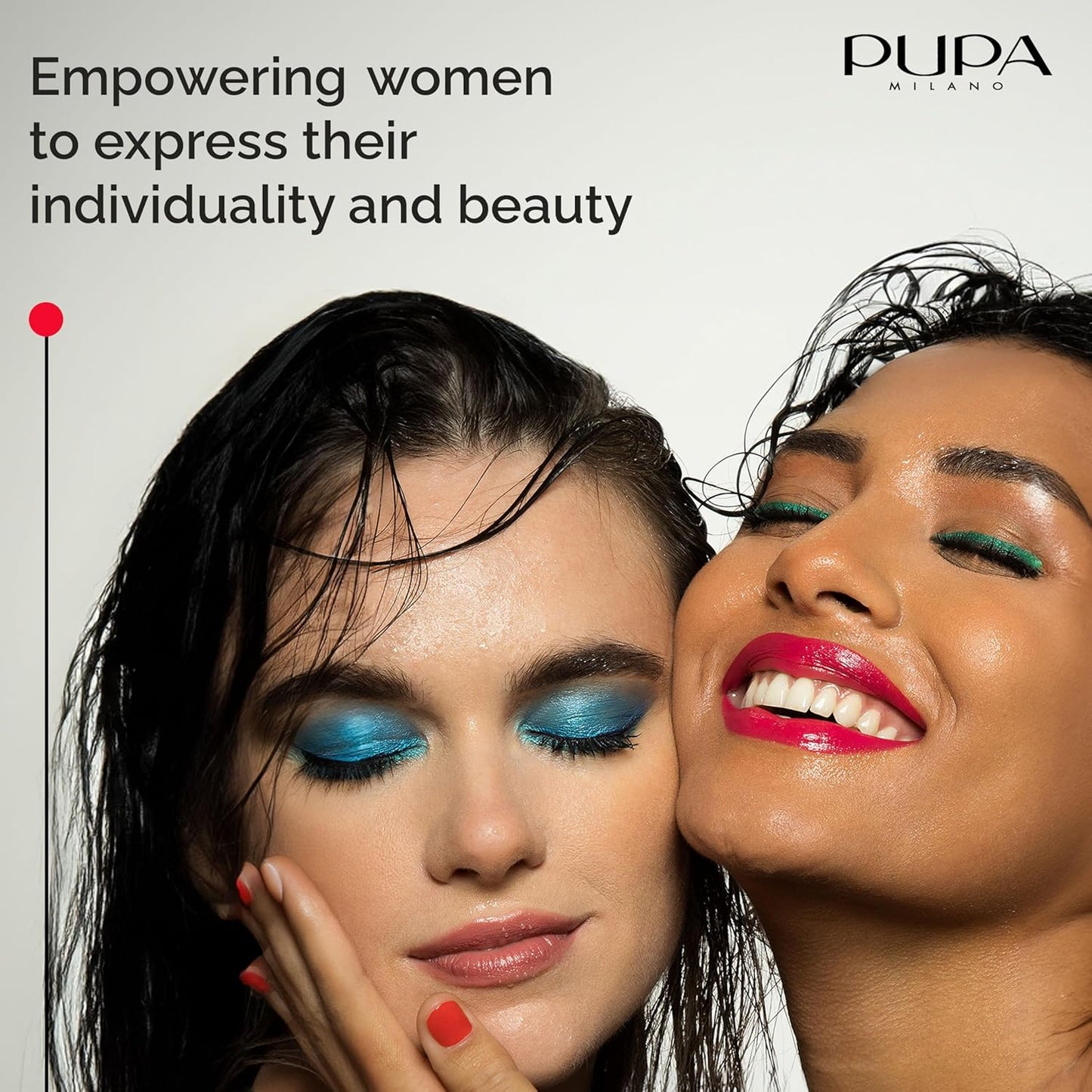 PUPA Milano Eyeshadow Palette 004 Rose Addicted - 7 Shades with Matte, Satin & Metallic Finishes - High Pigment, Blendable Texture - 0.469 oz