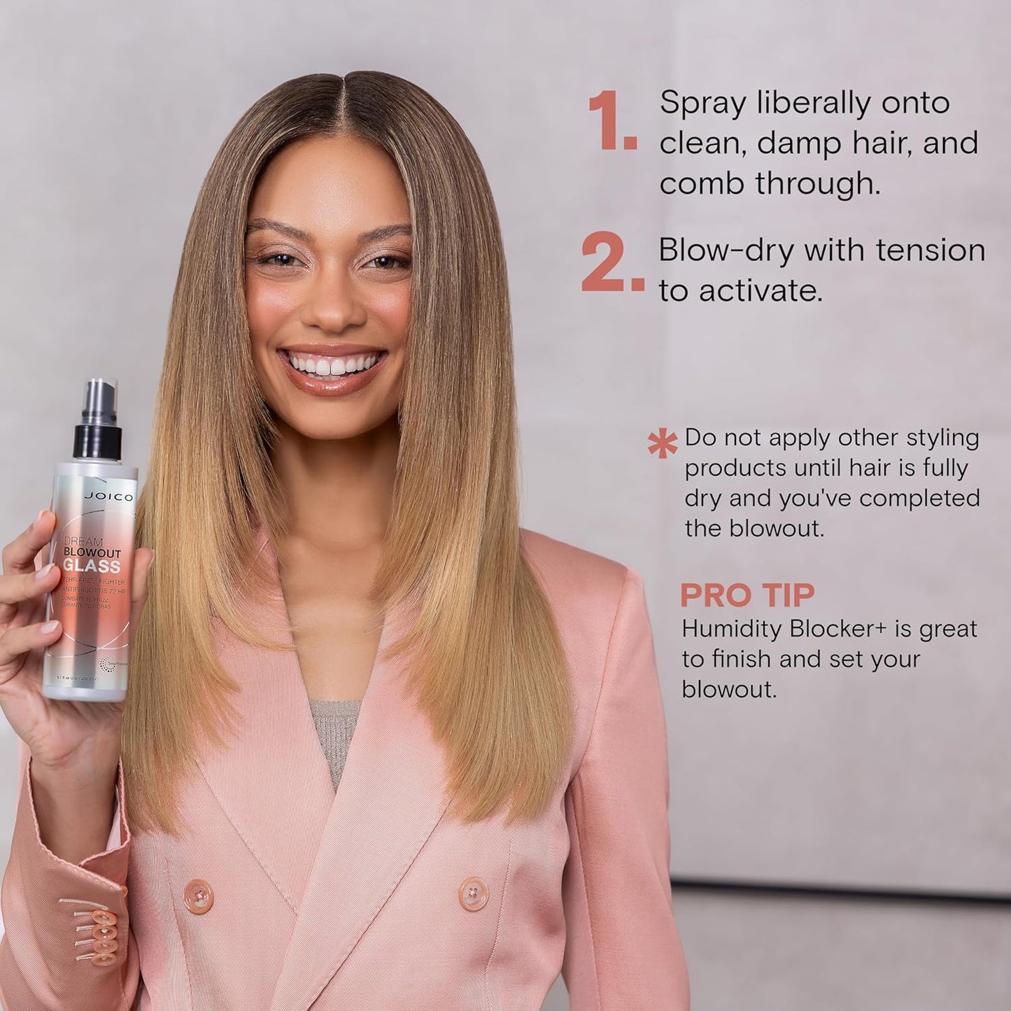 Dream Blowout Glass 72-Hour Frizz Fighter - Humidity Control & Shine | Hydrating Hair Treatment for All Hair Types