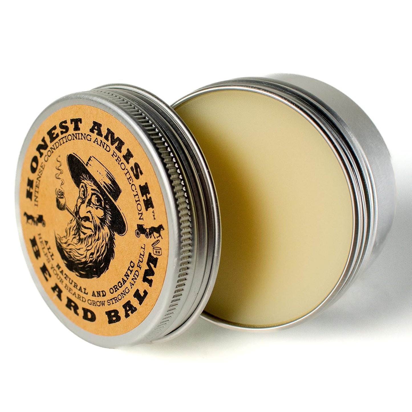Beard Balm Leave-In Conditioner | Natural & Organic Ingredients - 2 Ounce Tin