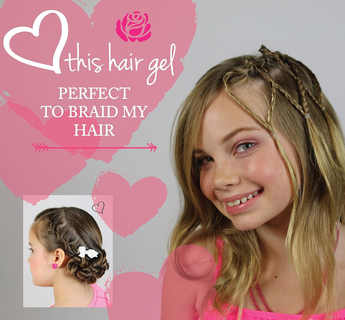 Hair Gel for Kids - Light Hold, Chemical-Free Formula with Organic Aloe Vera & Vitamins | Safe for All Ages