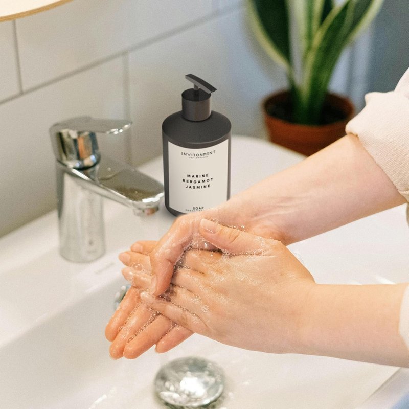 Luxury Liquid Hand Soap - 300ml Vegan & Cruelty-Free | Marine, Bergamot & Jasmine Scents for Kitchen & Bathroom