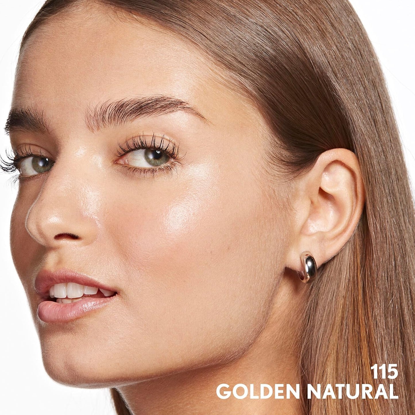 COVERGIRL Clean Invisible Foundation Makeup, Dewy & Glowy Finish, Buildable Coverage, Skin-Like Smooth Look, Vegan, Creamy Natural, 1oz