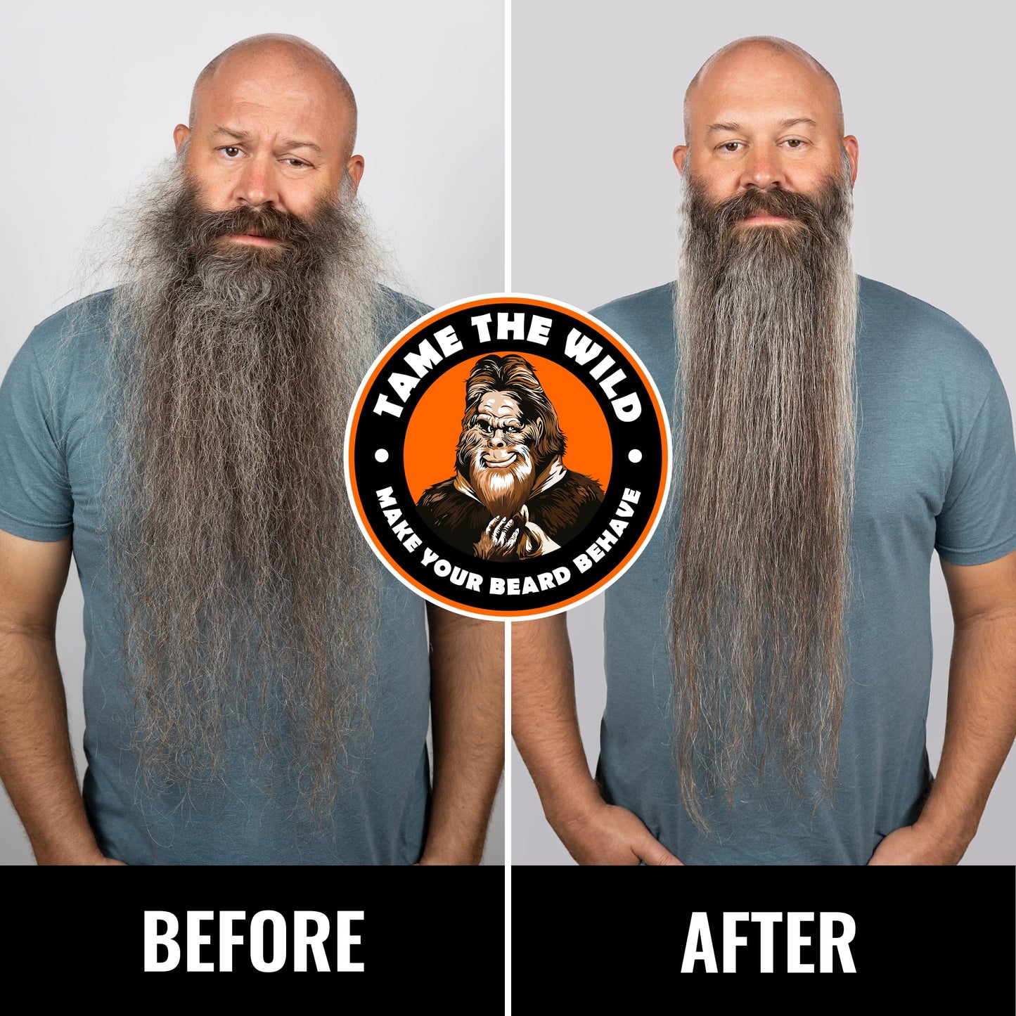 TAME THE WILD MAKE YOUR BEARD BEHAVE Beard Straightener for Men Kit - Includes Portable Heated Beard Brush, Beard Soap, Pearwood Comb, & Storage Case