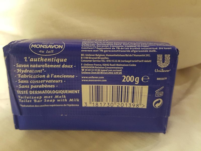 Monsavon Au Lait Soap - Nourishing Milk Soap Bars | 200g (4-Pack)