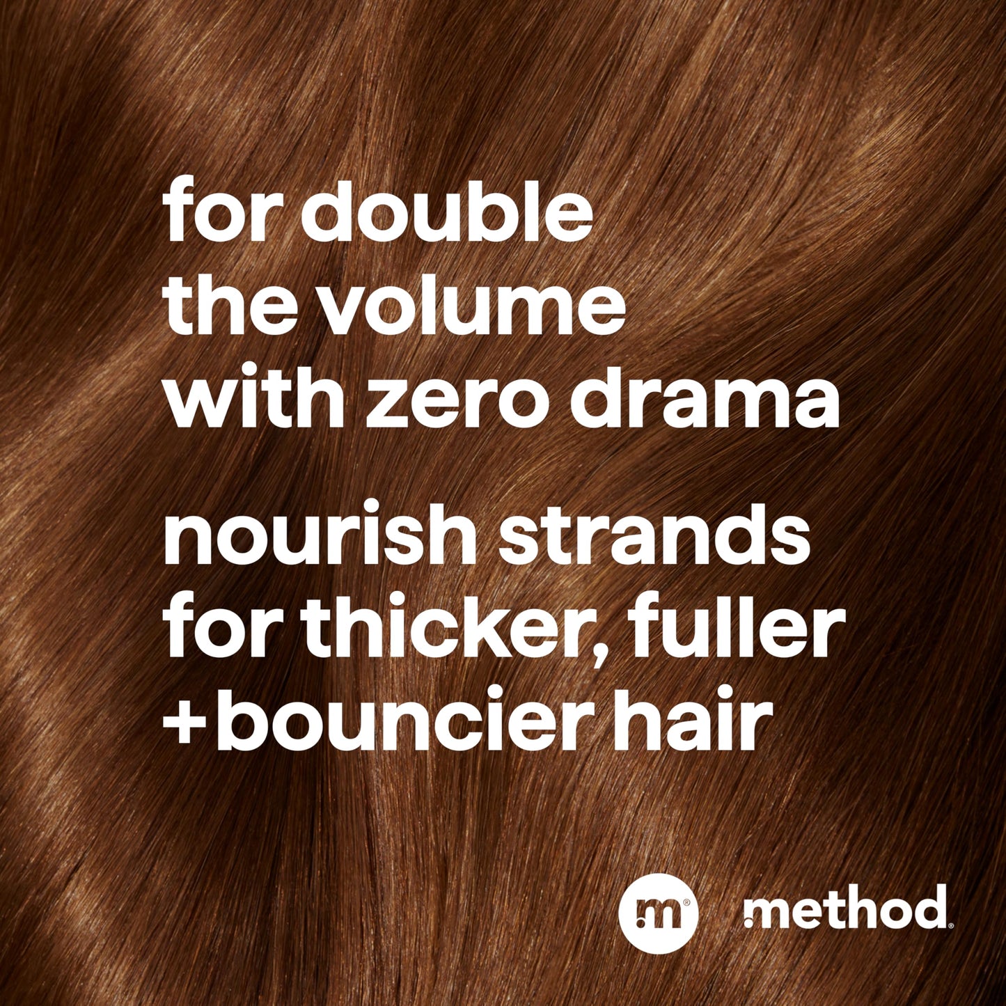 Method Pure Peace Volumizing Shampoo - For Thicker, Fuller and Visibly Hydrated Hair - Sulfate Free and Safe for Color-Treated Hair - 14 oz