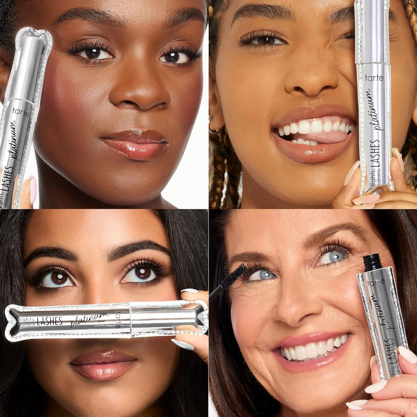 Tarte Lights, Camera, Lashes Platinum Volumizing Mascara - Black Tinted Peptide Lash Serum for Volume & Length, Vegan & Cruelty-Free
