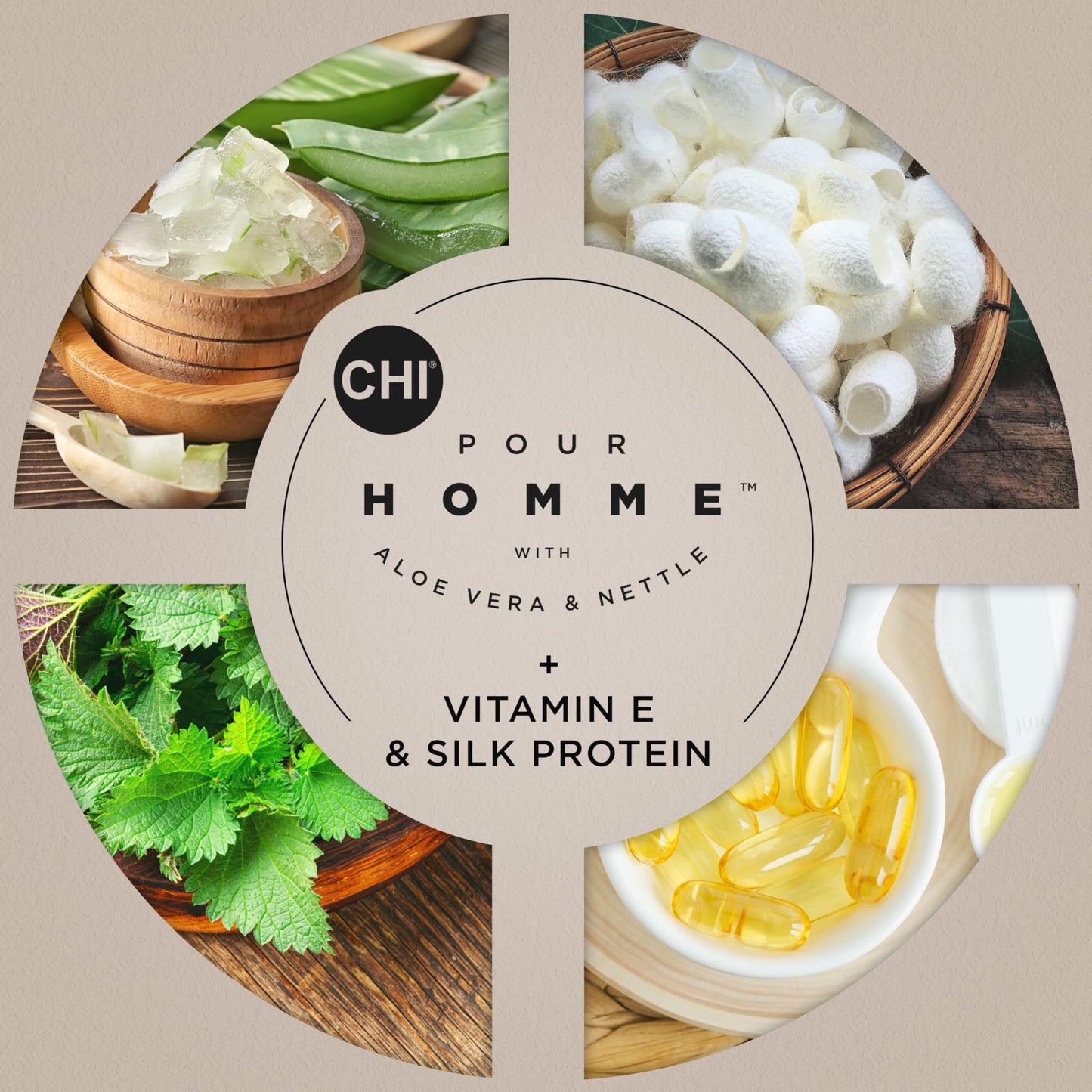 CHI Pour Homme Moisturizing Daily Shampoo for Men, Sulfate-Free Hair Cleanser with Aloe Vera & Nettle, Hydrates & Fortifies for Thicker, Healthier Hair, Fresh Woody Scent, 11.5 oz
