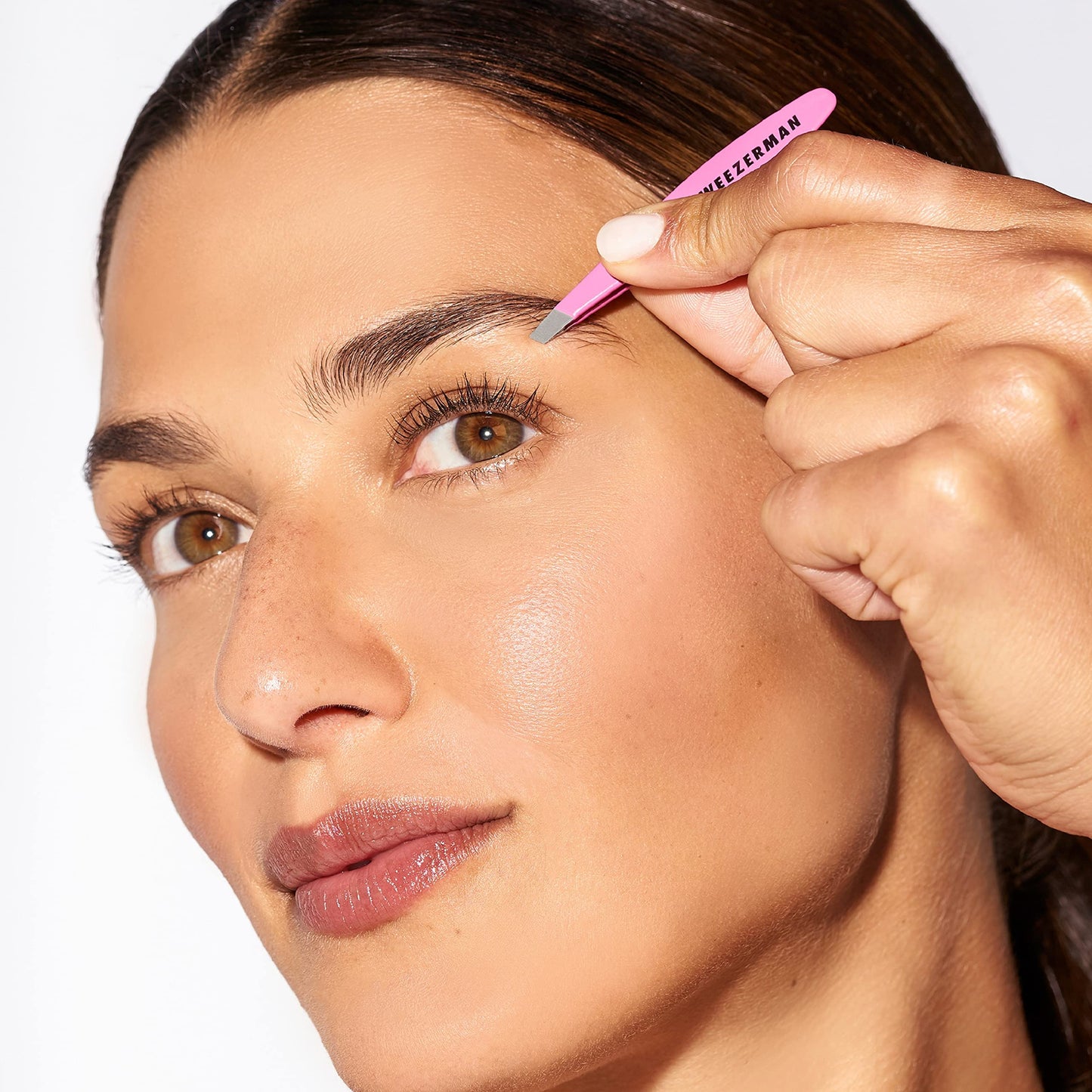 Tweezerman Mini Slant & Point Tip Tweezer Set - For Eyebrows, Travel