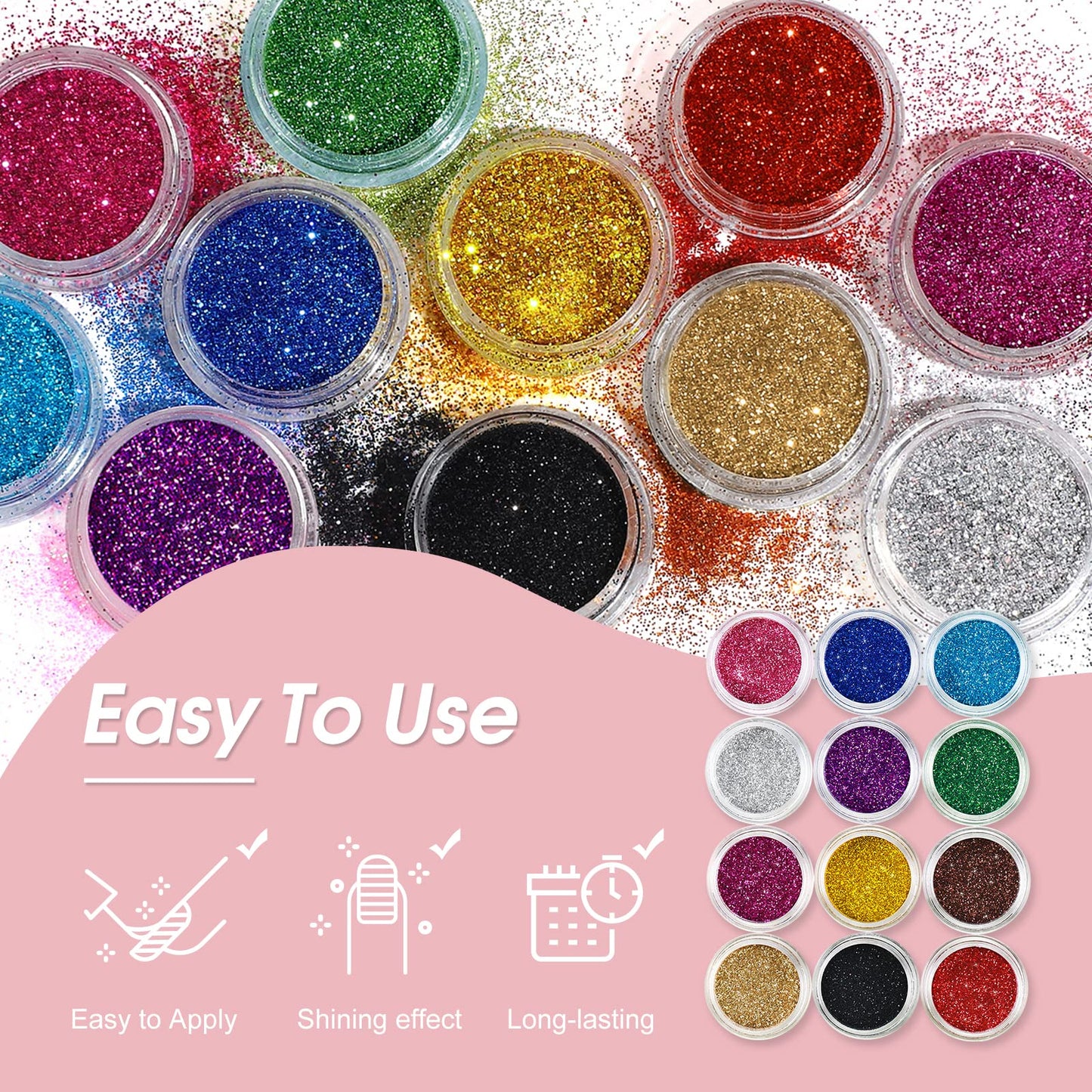 Acrylic Nail Kit for Beginners with Everything Acrylic Nail Set with Drill and U V Light Professional Nail Kit Acrylic Set Acrylic Powder Glitter Decoration Powder Nail Art Starter Kit Gifts for Women