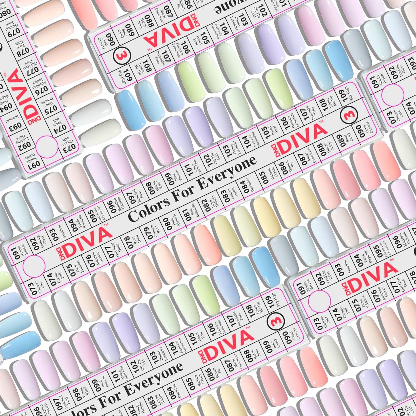 DND Gel Polish Set - Coquette Collection UV/LED Gel & Air Dry Nail Lacquer Duo | 073 Cheesecake, 0.5 Fl Oz