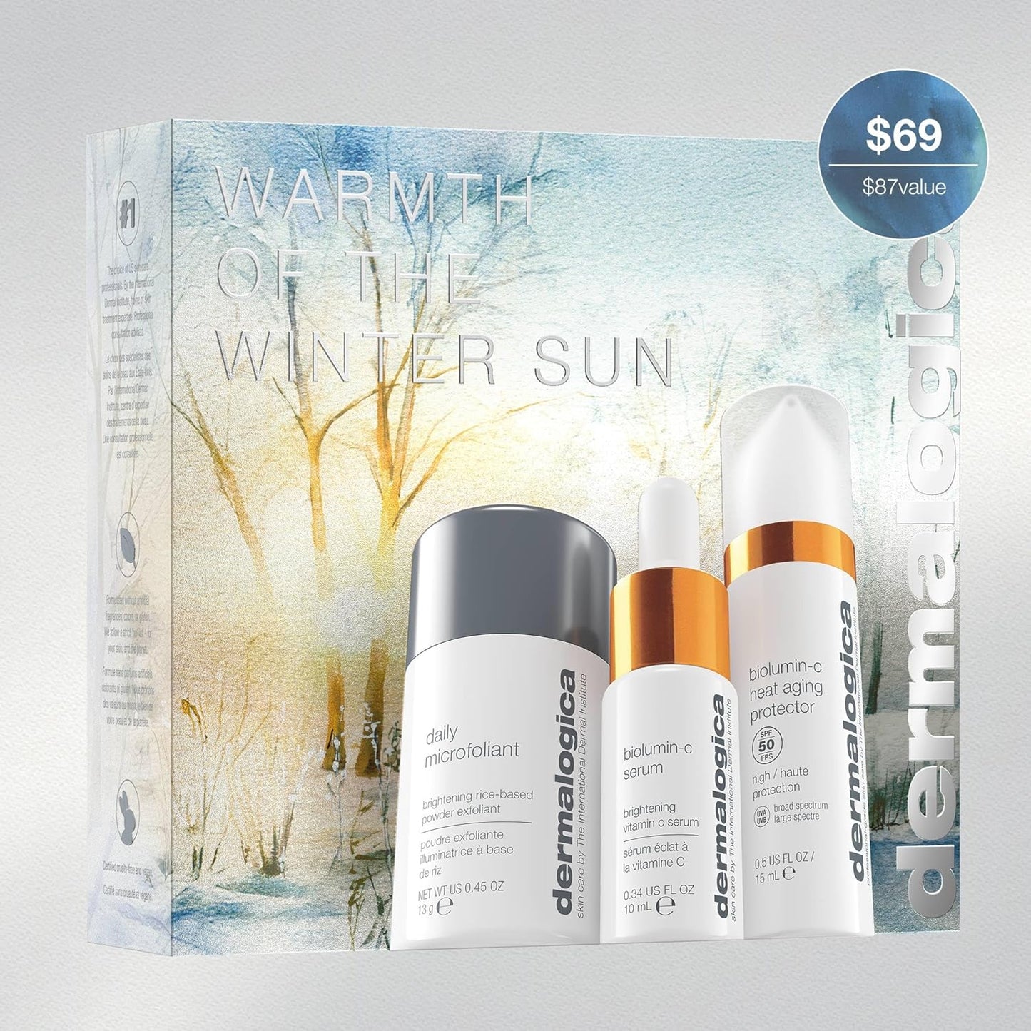 Dermalogica Travel-Sized Skin Care Set | Exfoliants, Serum & SPF Moisturizer for Radiant Skin