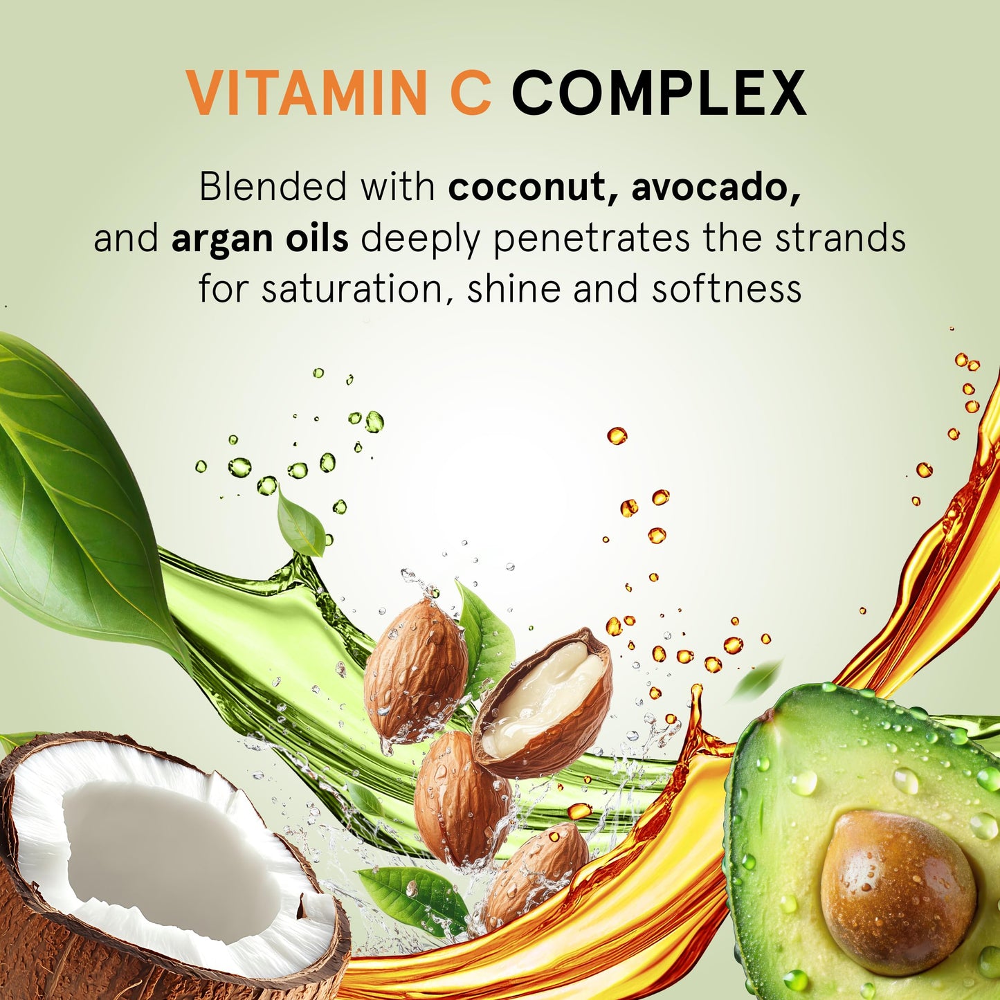 Inoar Blends Shampoo & Conditioner Kit with Vitamin C, Coconut, Avocado and Argan Oils for Deep Hydration, Repair, Shine, 16.9 Fl Oz Each