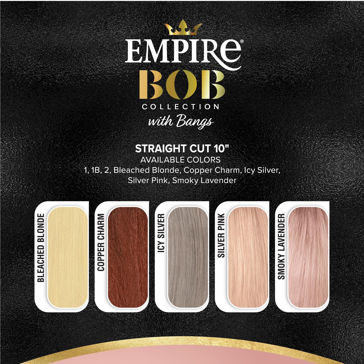 Sensationnel Empire Bob Humanhair Wig - Straight Cut Face Framing Mesh Cap for Comfort With Bangs (10 inch, 2 DARKBROWN)